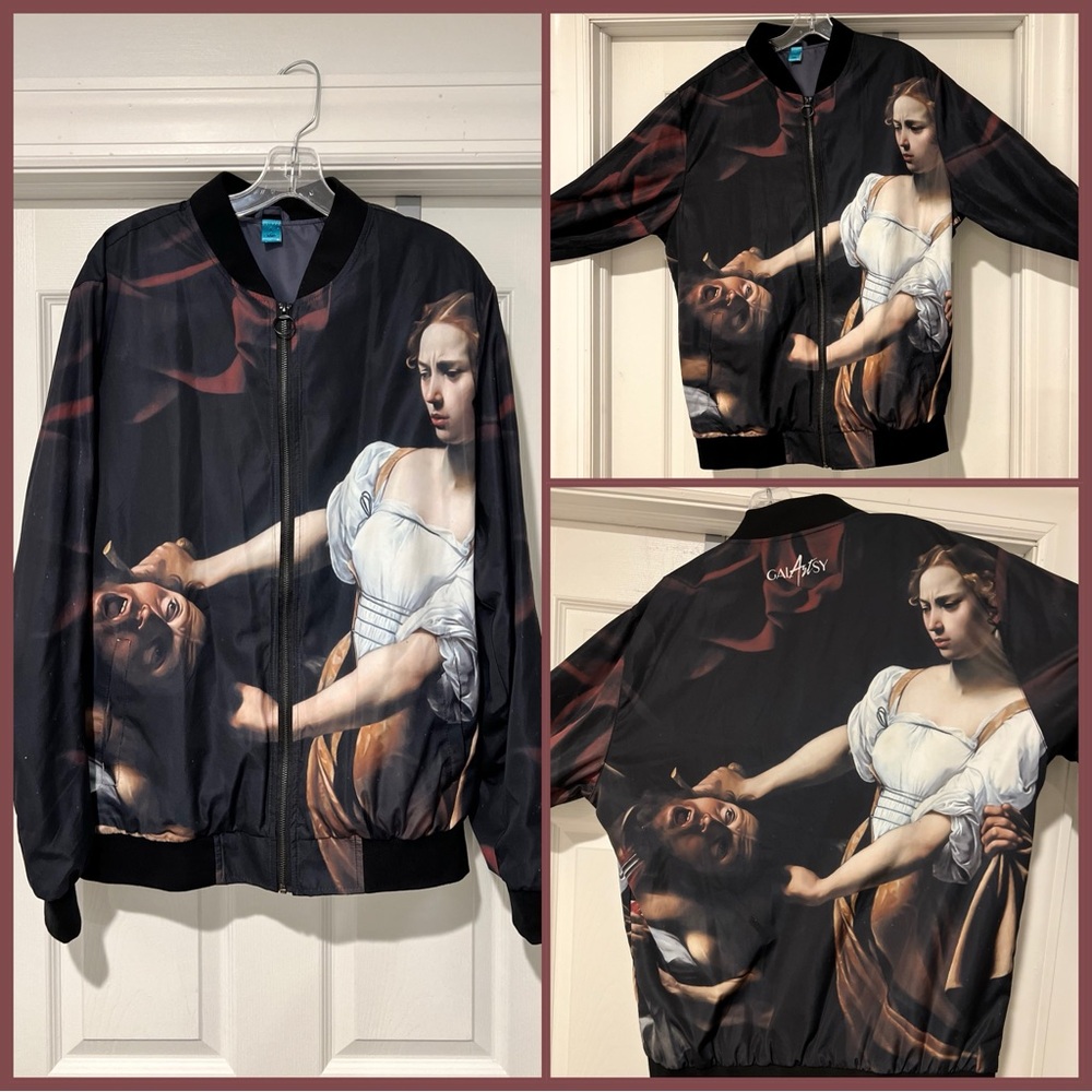 GALARTSY Judith Beheading Holofernes Bomber Jacket Men’s LARGE